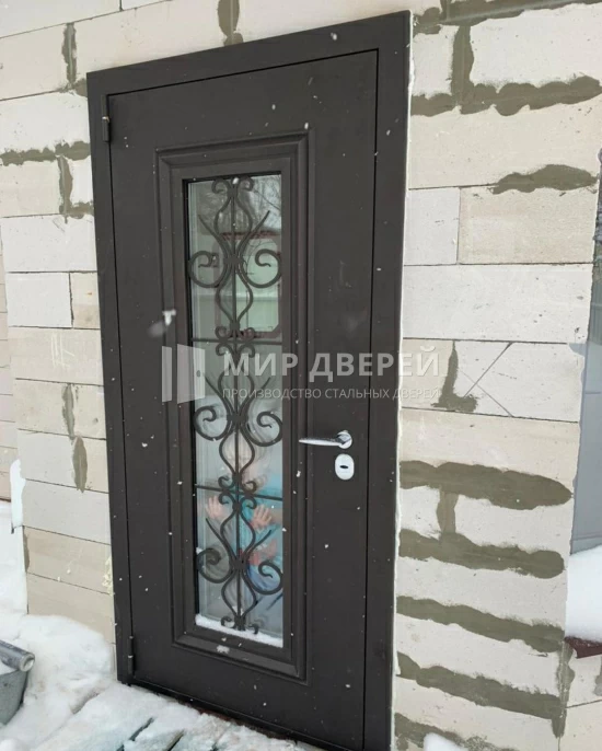 Входная дверь милан темный орех - фото