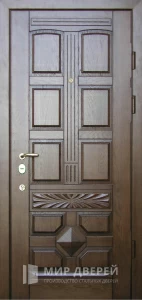 Утепленная металлическая дверь на заказ №368 внешняя - фото