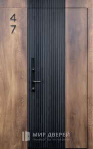 Входная дверь дизайнерская в дом №24 внешняя - фото