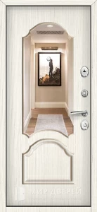 Металлическая дверь Венге №20 внутренняя - фото