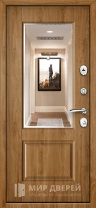 Коричневая дверь с влагостойкой МДФ плёнкой №26 внутренняя - фото