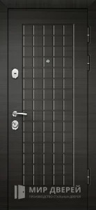 Металлическая дверь Венге №20 внешняя - фото