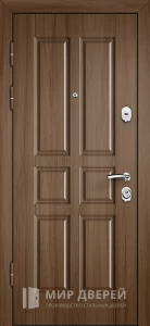 Коричневые входные двери в частный дом №14 внутренняя - фото