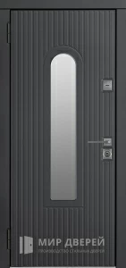 Входная дверь с терморазрывом и стеклом для дома №21 внутренняя - фото