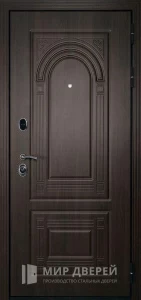 Стальная дверь с МДФ входная №161 внешняя - фото