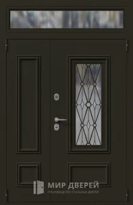 Дверь премиум класса со вставками из стекла №1 внешняя - фото